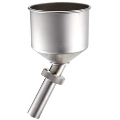 Entonnoir incliné avec filetage