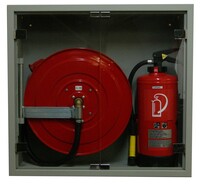 Feuerlöschposten mit Glastüren SG, 20 m, AP