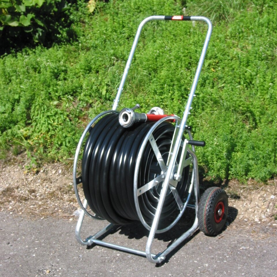 Schlauchwagen mit Poolschlauch beige, 19/27 mm, 50 m Growag