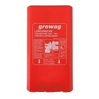 Löschdecke Growag, in PVC-Box M, 120 cm x 180 cm
