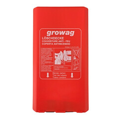 Löschdecke Growag, in PVC-Box M, 120 cm x 180 cm
