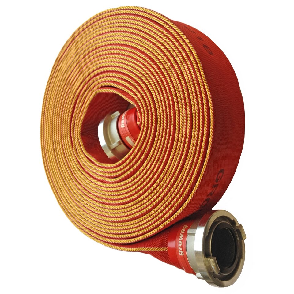 Tuyau d'incendie SUPRA PROFIL rouge 40 mm / 20 mètres | Growag ...
