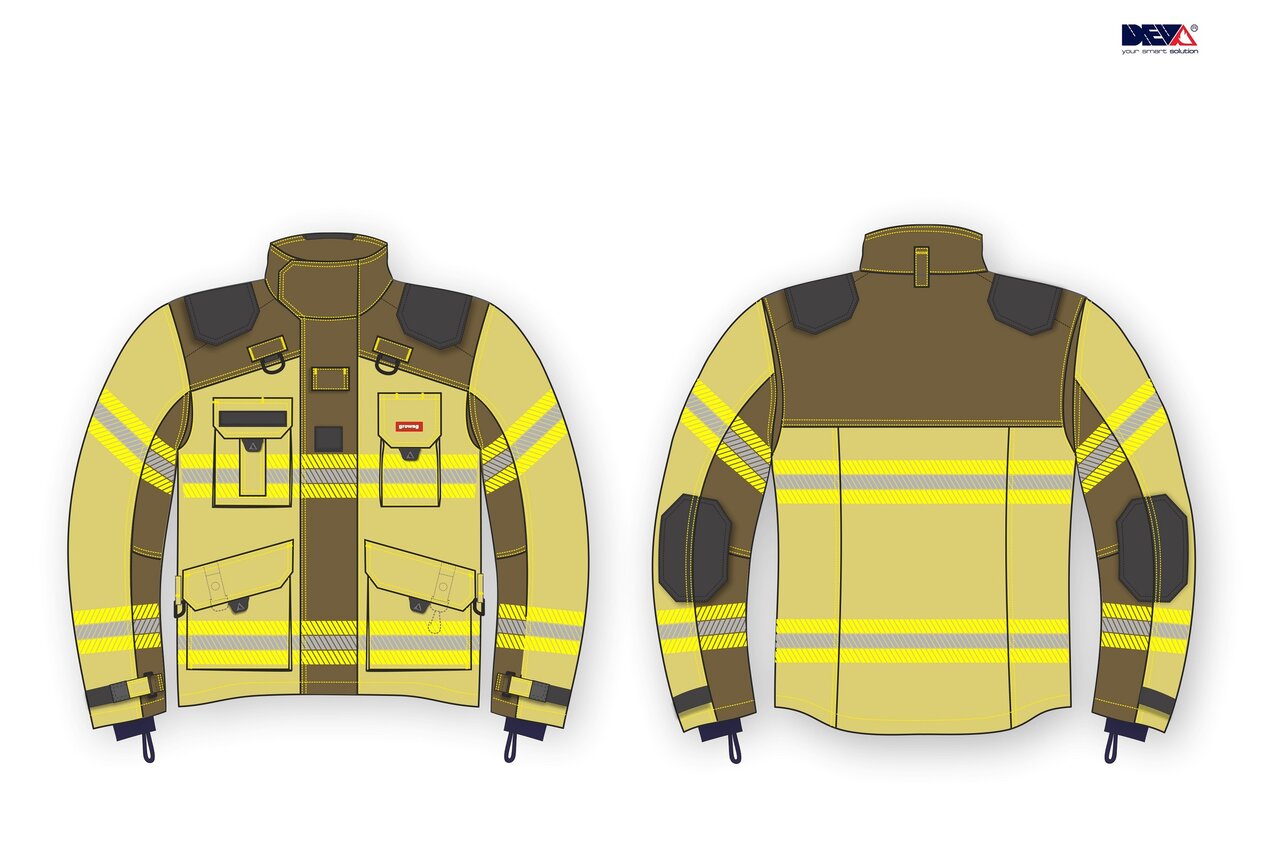 Veste d'intervention growag-GEPARD PBI MAX or/cognac | Growag ...