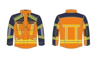 Schutzjacke RESCUER FLY THL + Waldbrand, orange-blau