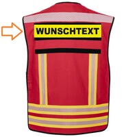 Rückenschild, 38 x 8 cm, mit Klett