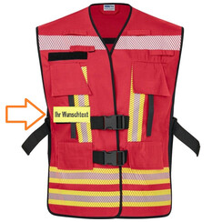 Bande patronymique, 15 x 5 cm, avec velcro