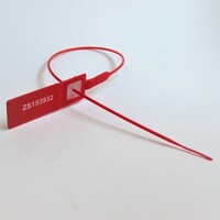 Durchziehplomben rot, Pack à 100 Stk. 