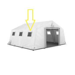 Fenêtre de 60 x 40 cm pour toutes les tentes de secours LANCO ARZ