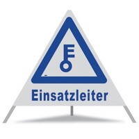 Signal pliable GROWAG 90 cm R2 / "Einsatzleiter" / couleur bleu