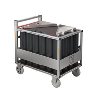 Transportsicherung für MUNK Rollcontainer Atemschutz