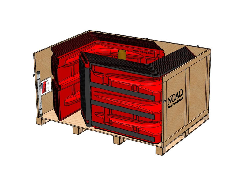 Mobiler Hochwasserschutz NOAQ Boxwall