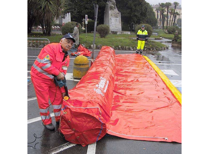 Mobiler Hochwasserschutz Tubewall