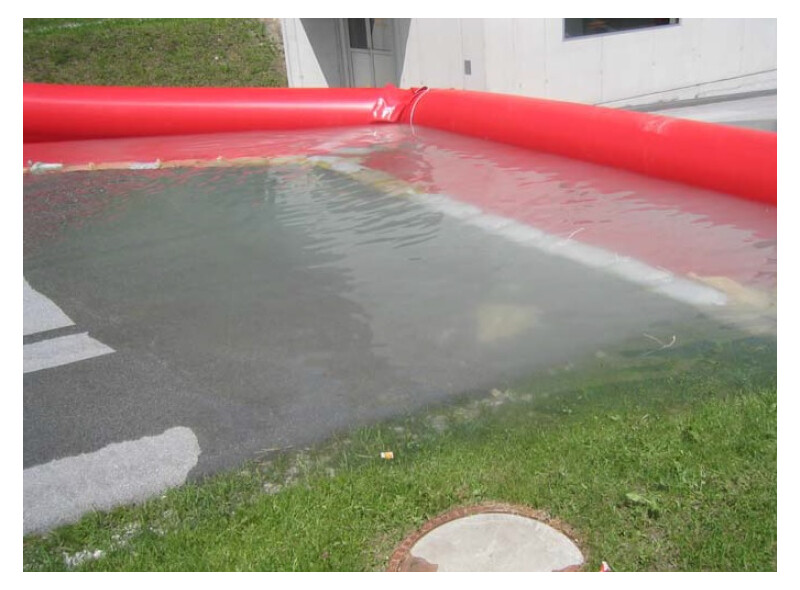 Mobiler Hochwasserschutz Tubewall