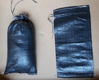 Sacs de sable noirs, 60 x 40 cm, avec fermeture rapide + nœud König