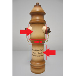Lasergravur Text mehrzeilig zu Schnaps-Hydrant (Art.-Nr. 4.14057)