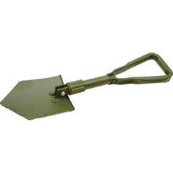 Klappspaten Metall mit D-Griff, olivgrün, Bundeswehrausführung